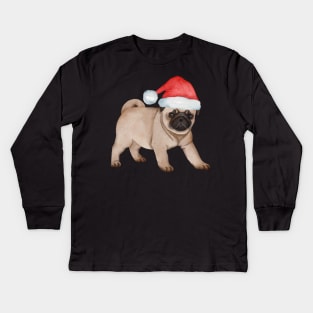 Cute And Lovely Animals With Christmas Kids Long Sleeve T-Shirt